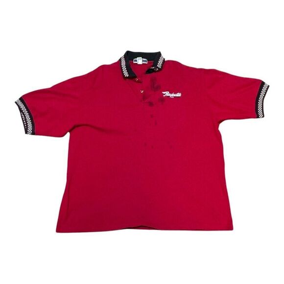 Vtg Raybestos Jerzees Work Red Polo Shirt XL Distressed Uniform Short Sleeve SEE - Picture 1 of 8